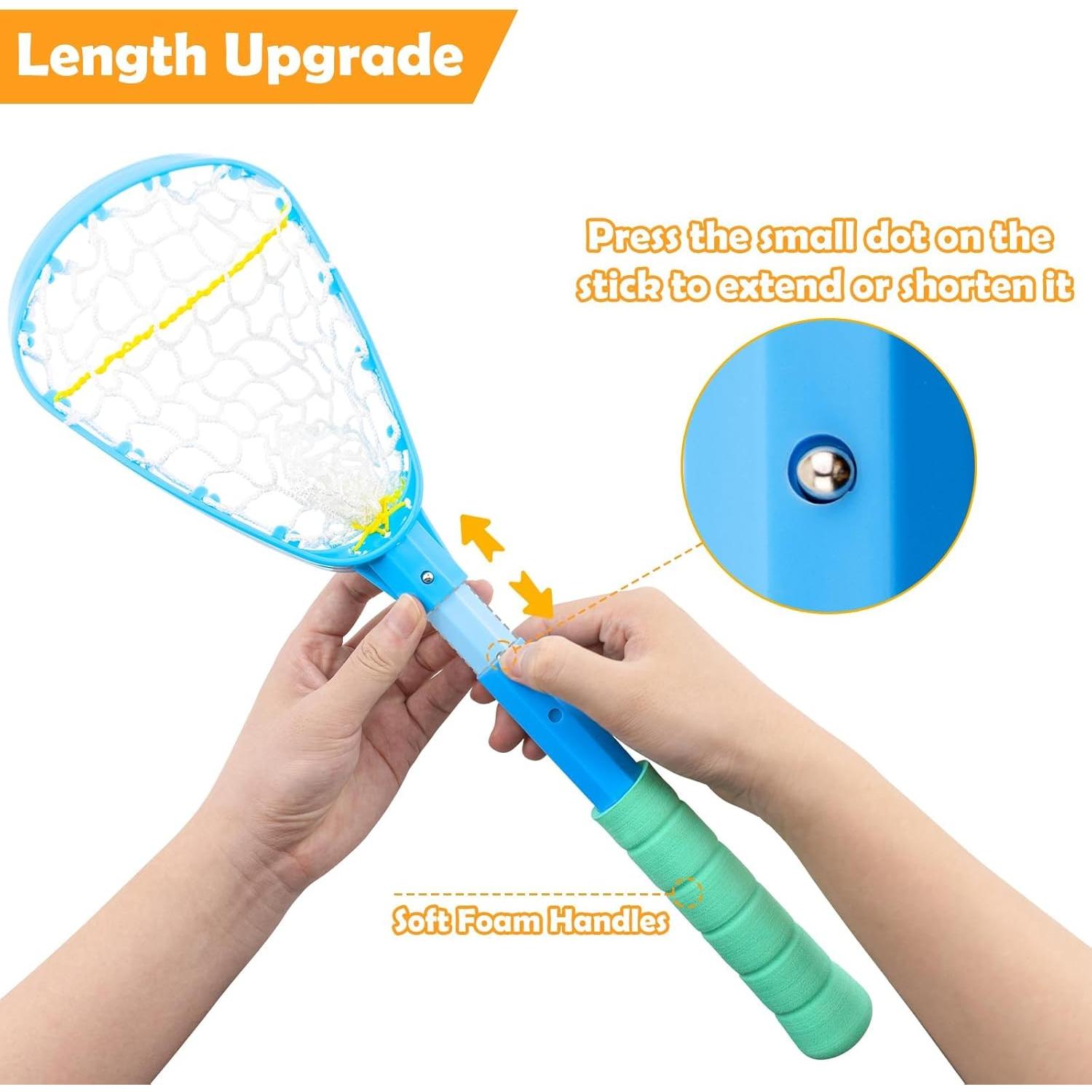Foayex Set de Lacrosse Mini Ajustable para Niños y Adultos