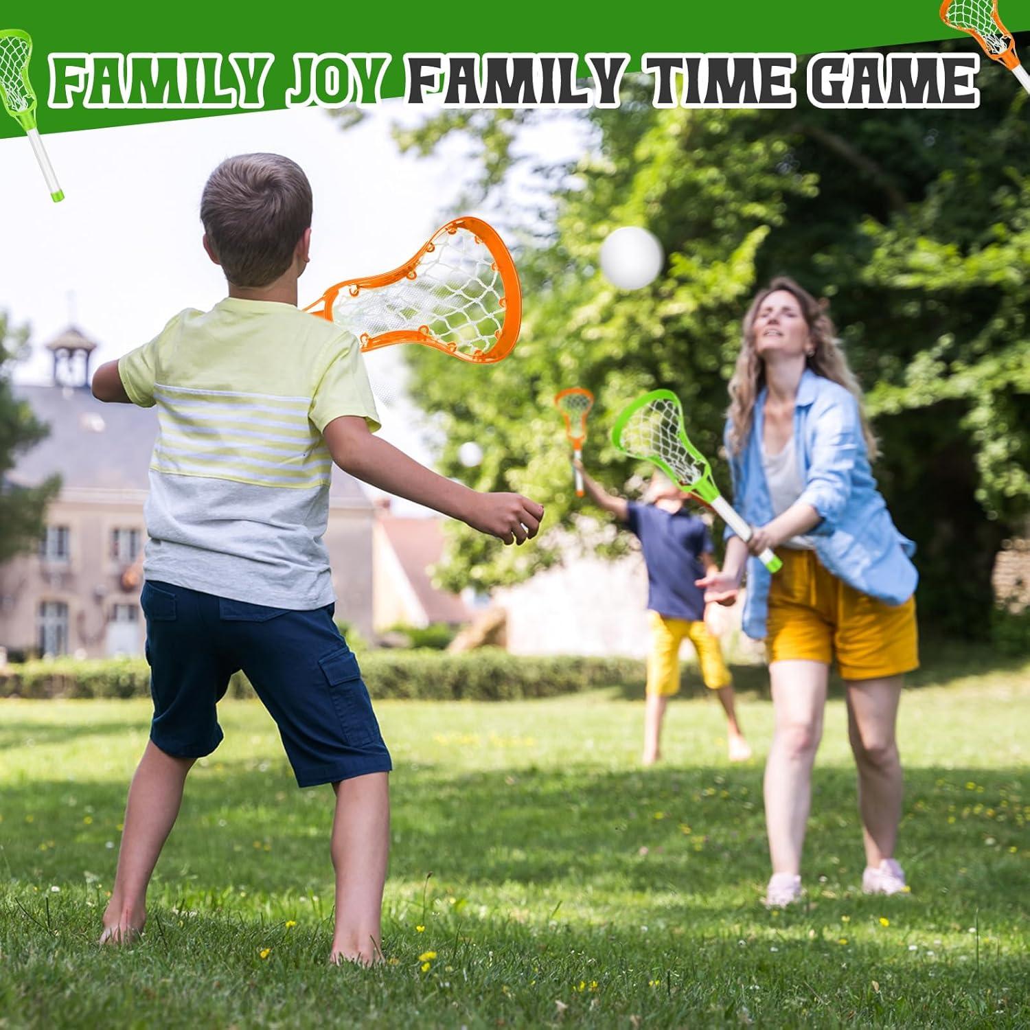 Juego de Palas y Pelotas de Lacrosse Arrowbash - 8 Palas y 4 Pelotas