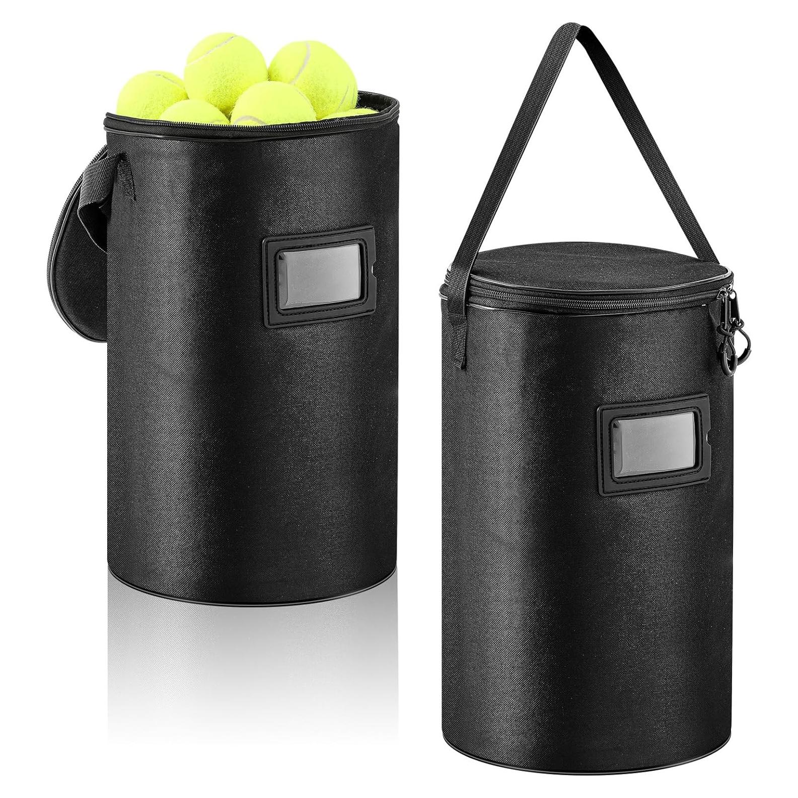 Aliceset 2 Bolsas de Pelotas de Tenis y Pickleball 900D Negro