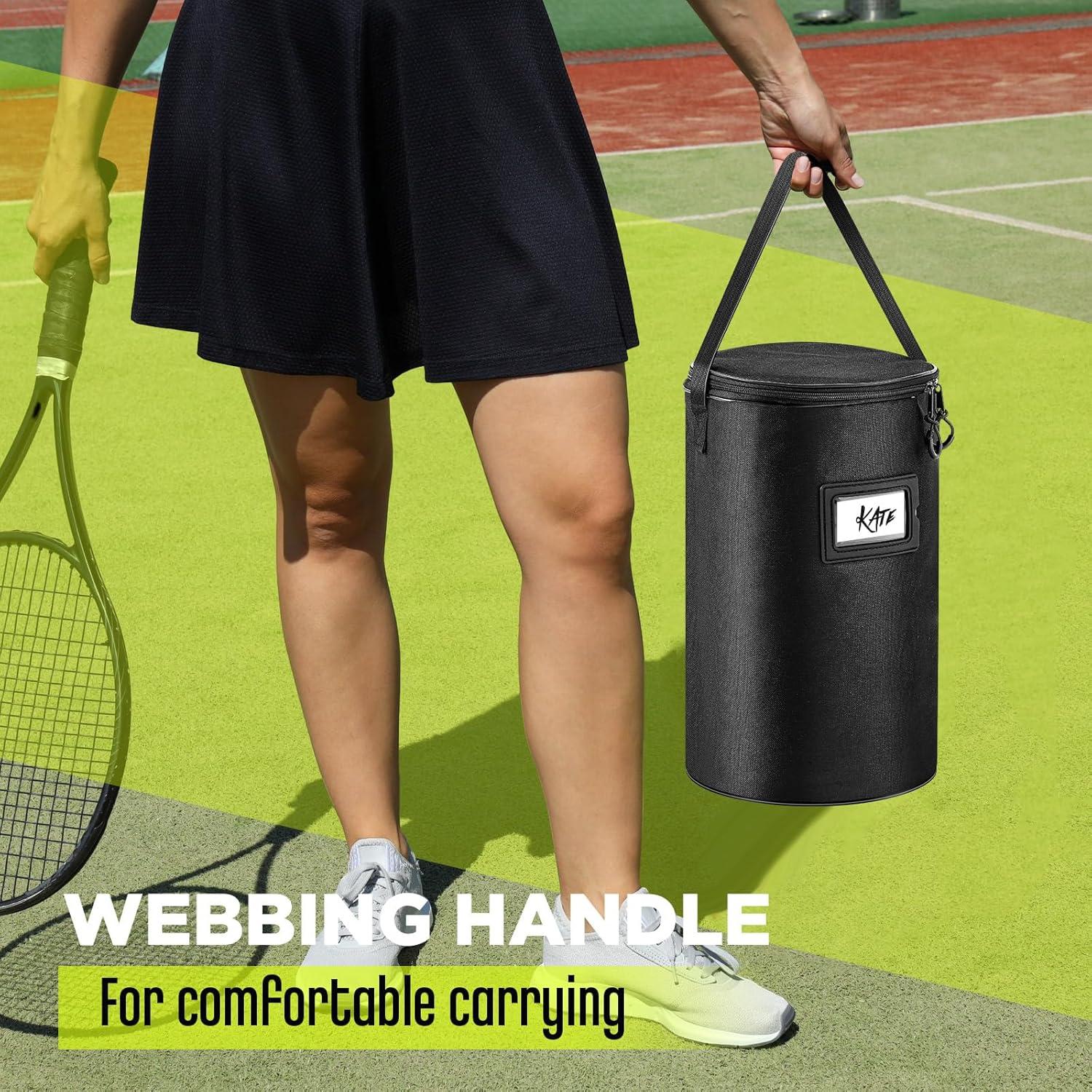 Aliceset 2 Bolsas de Pelotas de Tenis y Pickleball 900D Negro