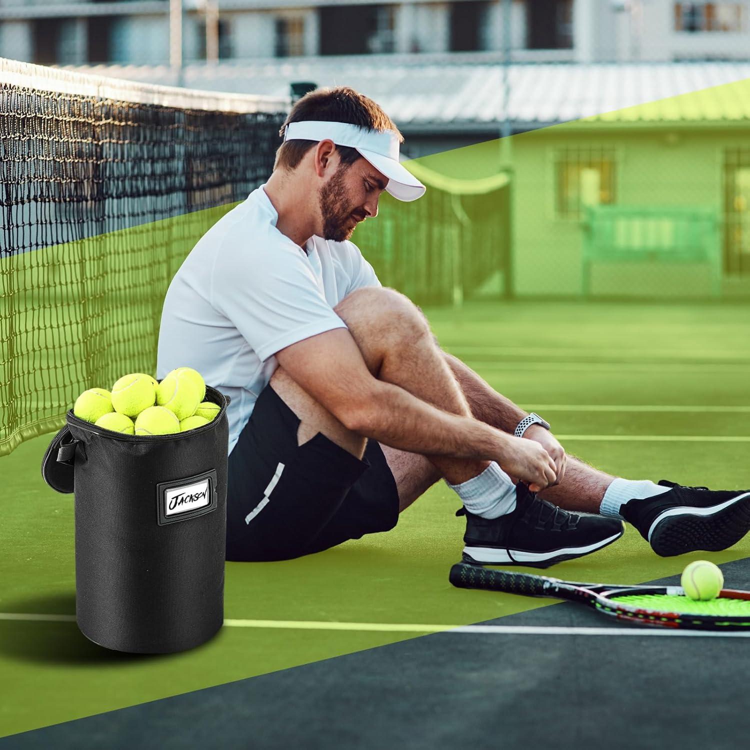 Aliceset 2 Bolsas de Pelotas de Tenis y Pickleball 900D Negro