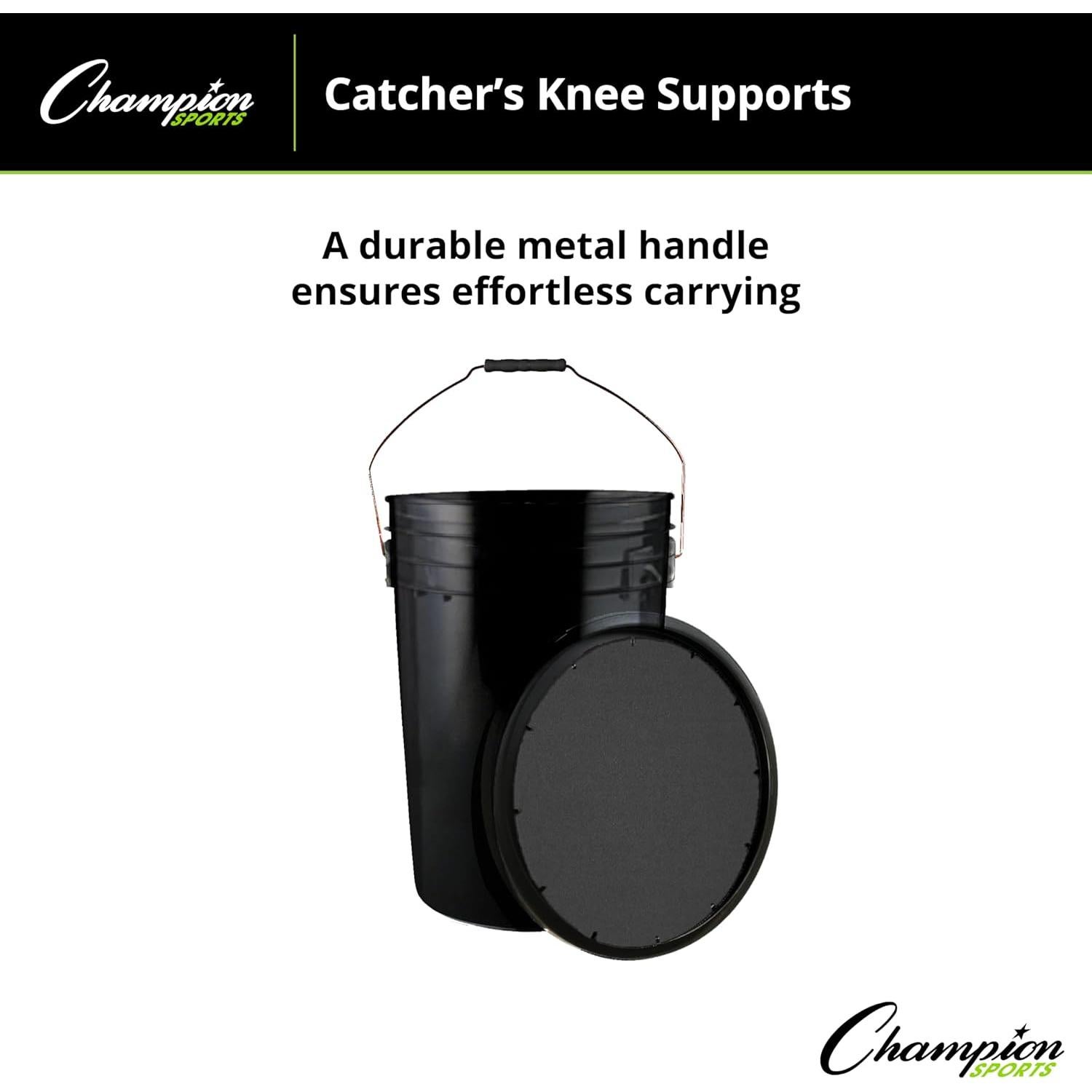 Cubeta de Pelotas 6 Galones Champion Sports con Tapa Acolchada