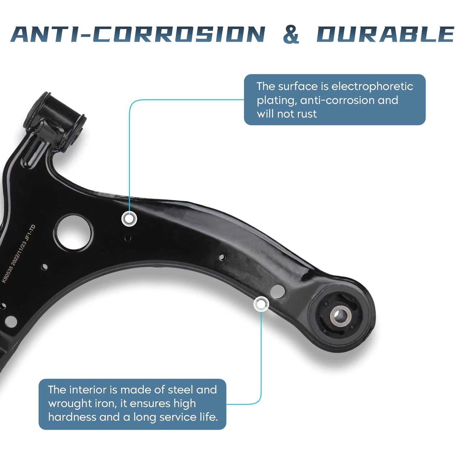 Kit de Suspensión 6 Piezas Autsurles Brazo Control Inferior