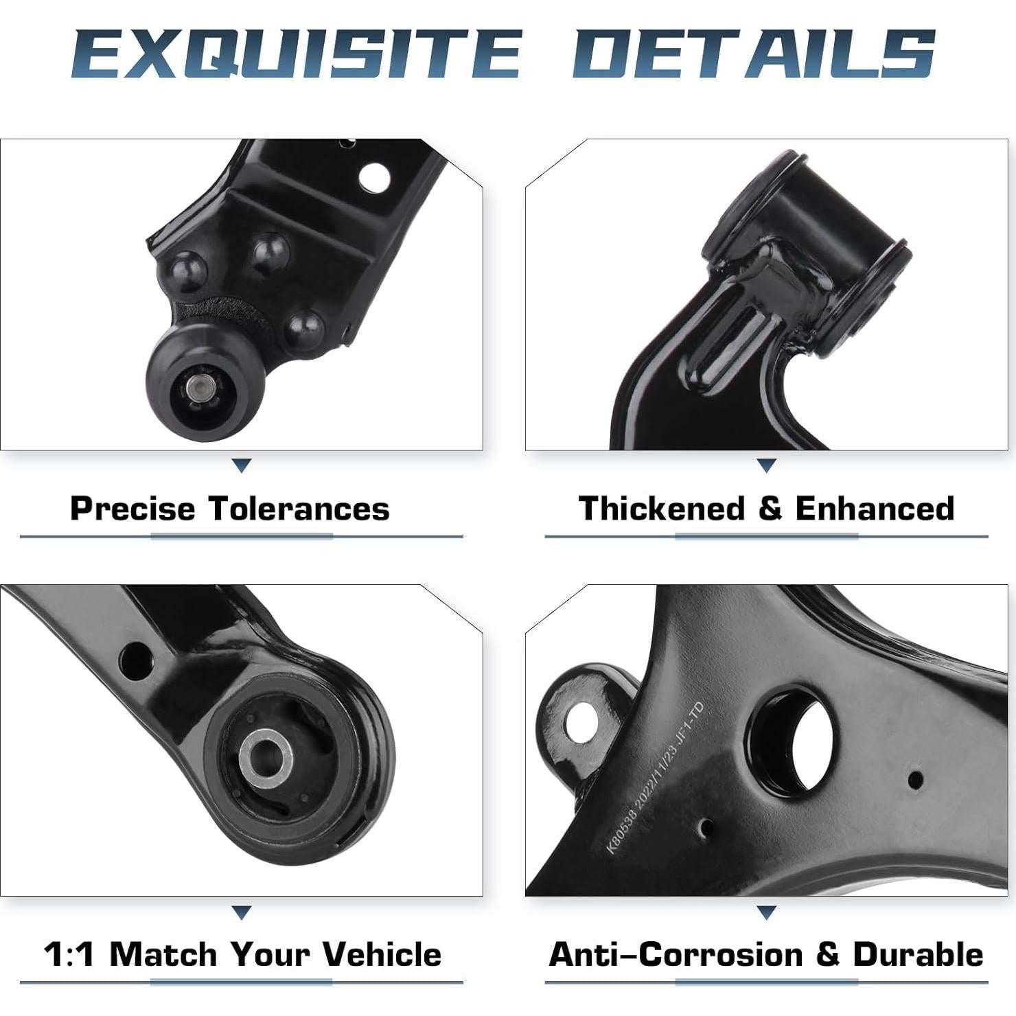 Kit de Suspensión 6 Piezas Autsurles Brazo Control Inferior