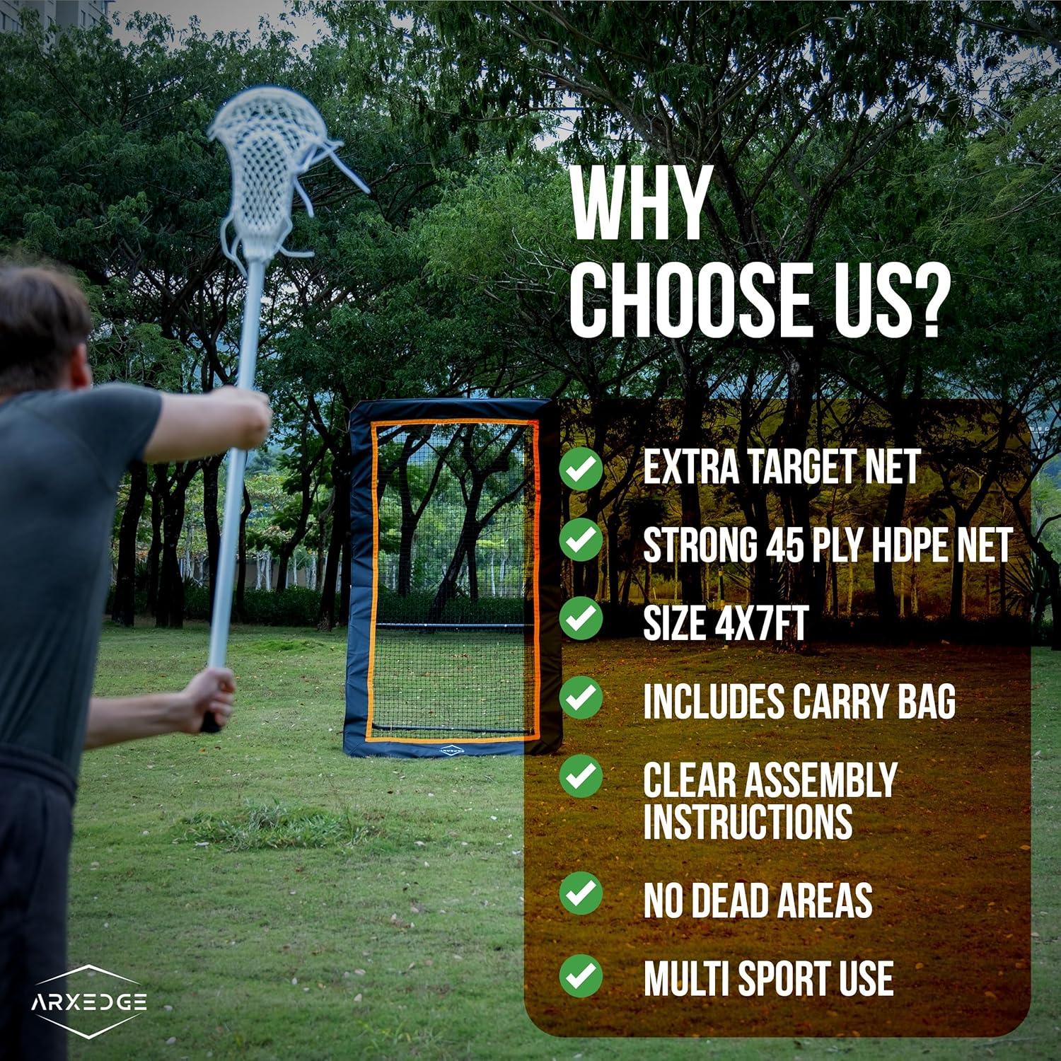 Rebotador de Lacrosse ArxEdge 4x7 pies Multideportivo