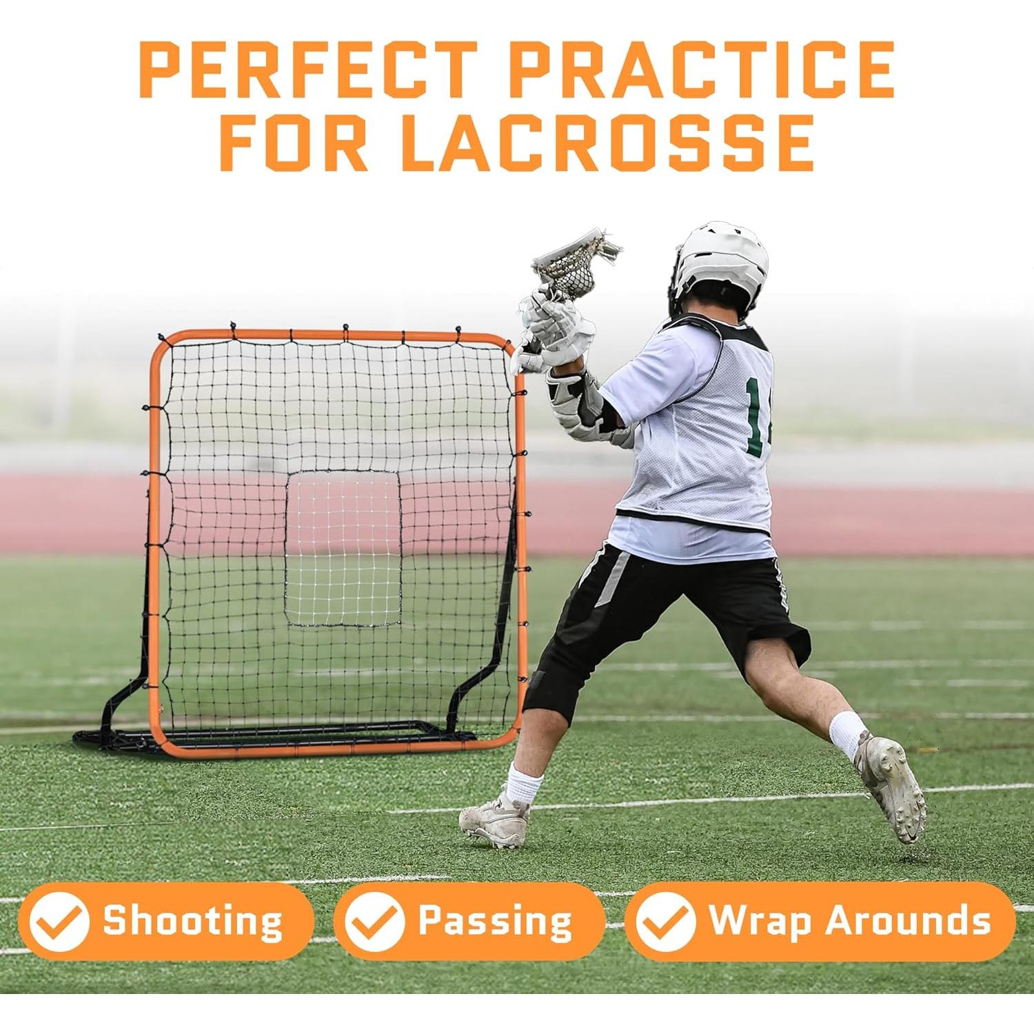 Red de Rebote ACELETIQS Slamtoss 1.22x1.37m Naranja