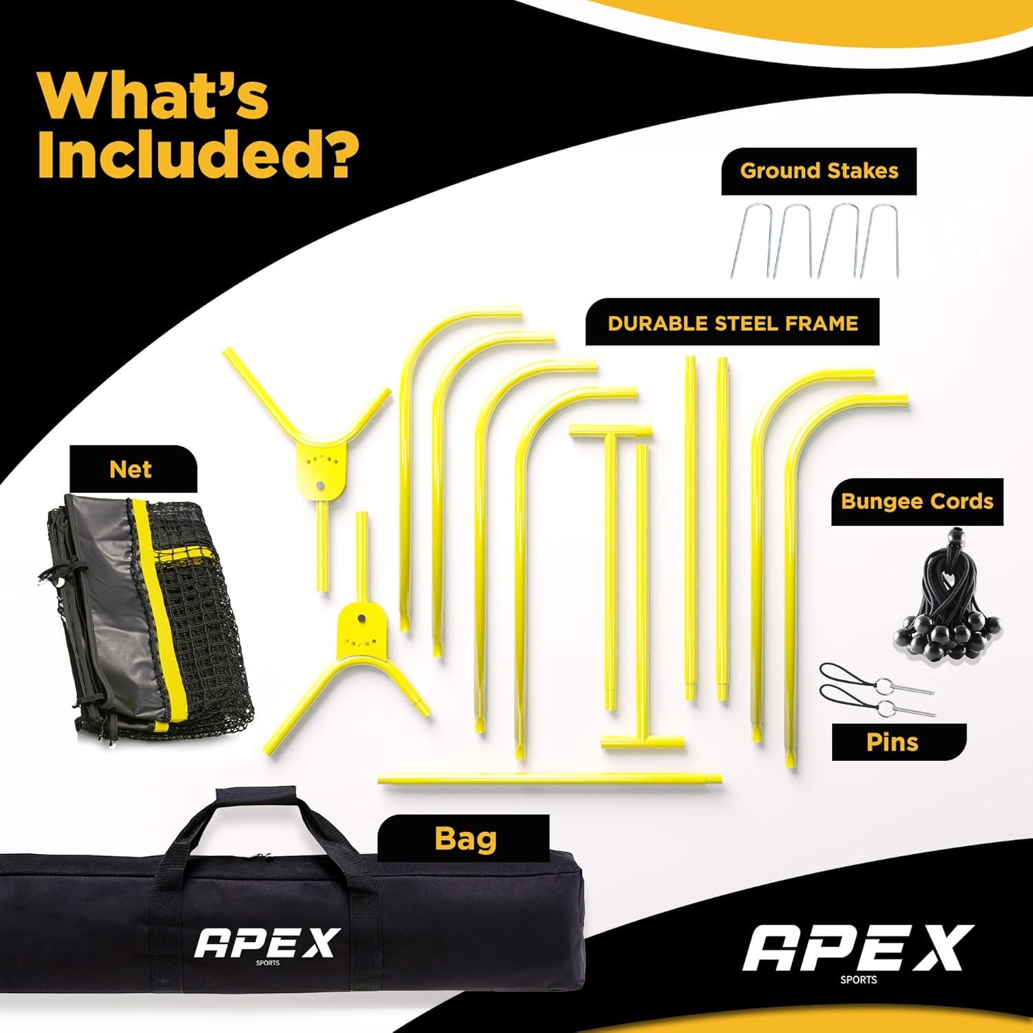 Rebotador de Lacrosse Apex Sports AP005 1.22x2.13m Ajustable