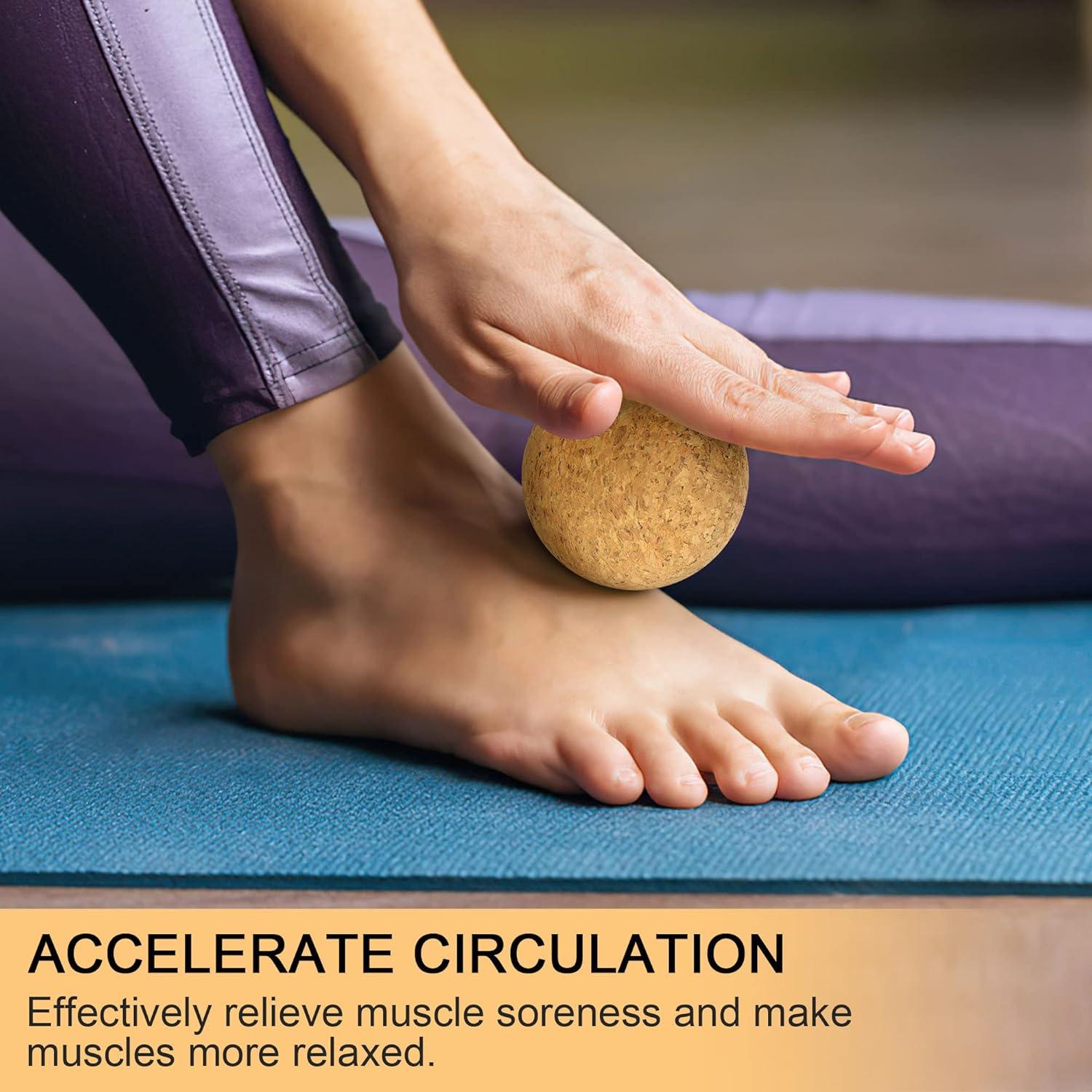 Bola de Masaje de Corcho Natural CREHNIL 16cm Doble Cacahuate