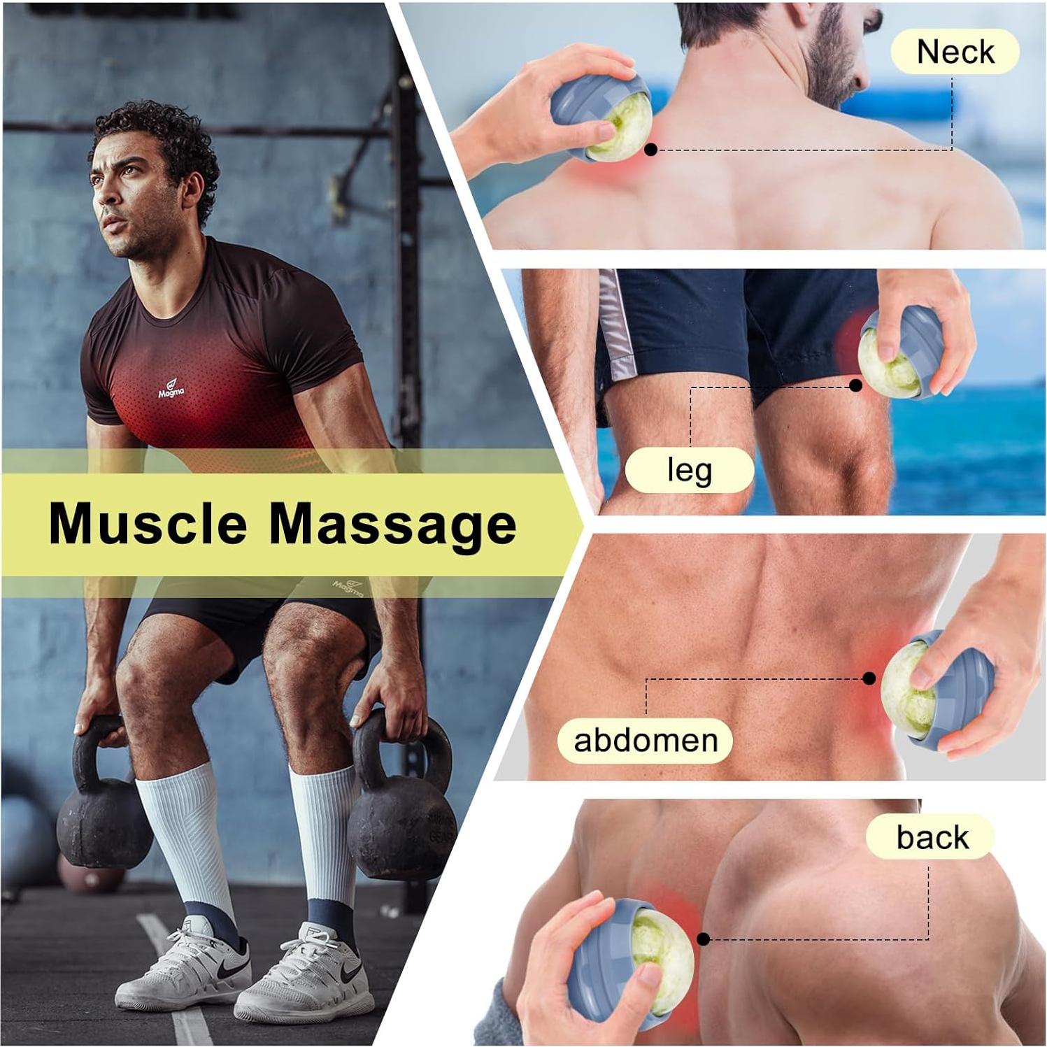 Bola de Masaje de Jade Ideayard 6cm para Musculación y Relajación