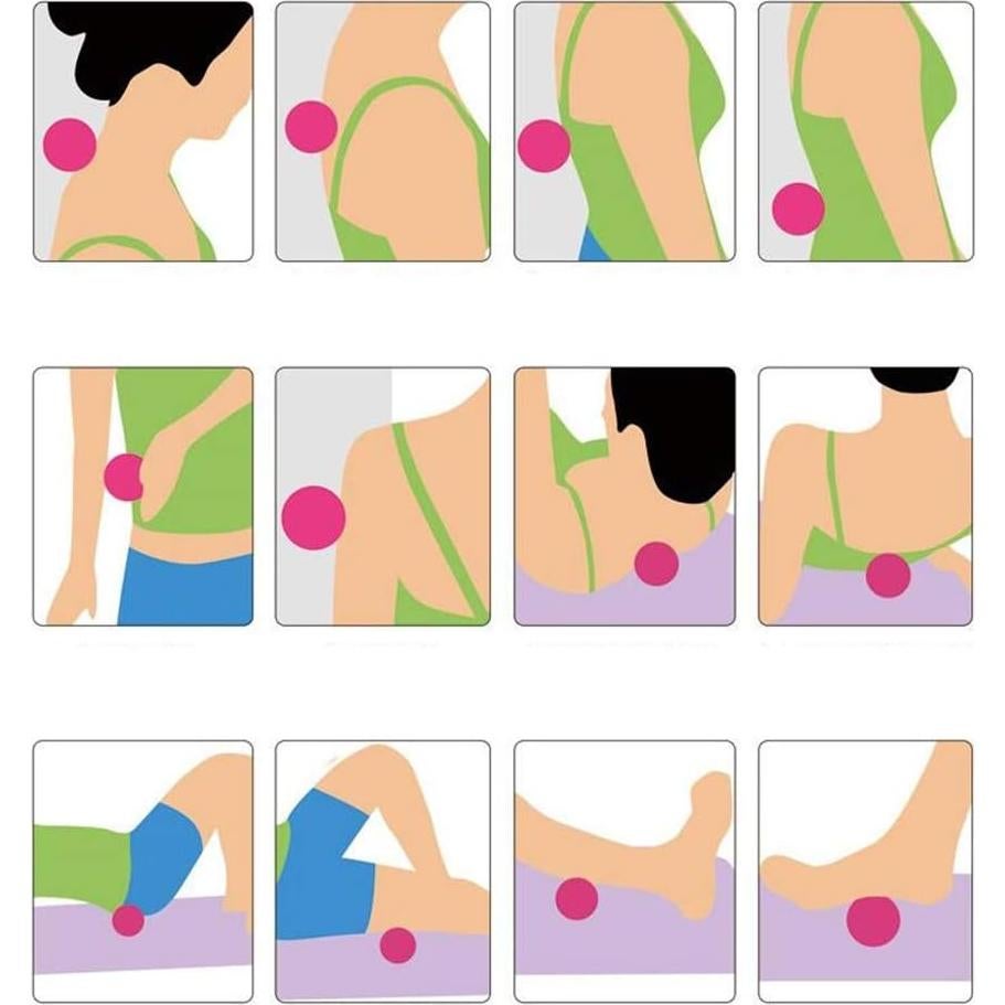 Bola de Masaje Bticx Set de 2 - Cacahuate y Individual 8 cm