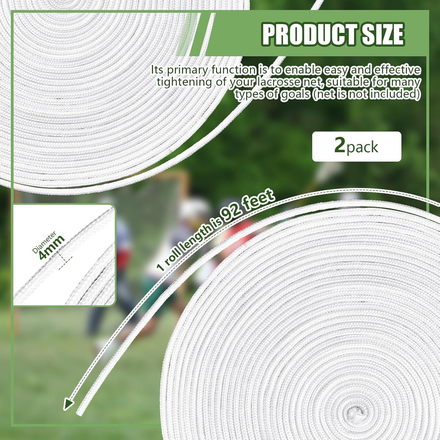 Cordón de Red de Lacrosse Wowangce 28m 4mm - 2 Pcs