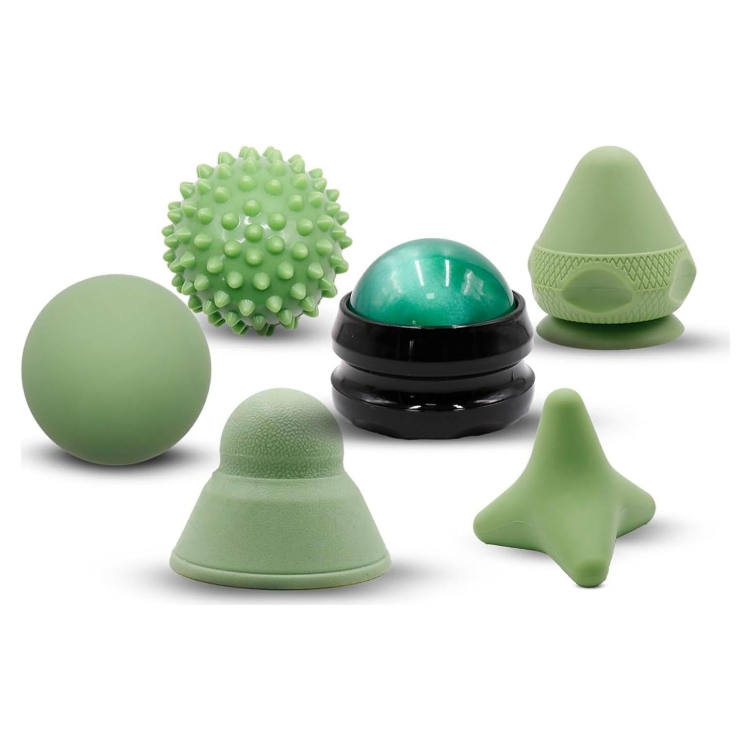 Set de Pelotas de Masaje iBYWM para Alivio Muscular - 6 Piezas