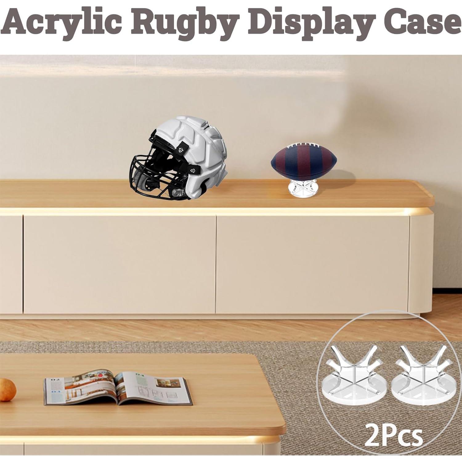 Soporte de Exhibición de Béisbol Acrílico QIOOLEEO - 2 Piezas