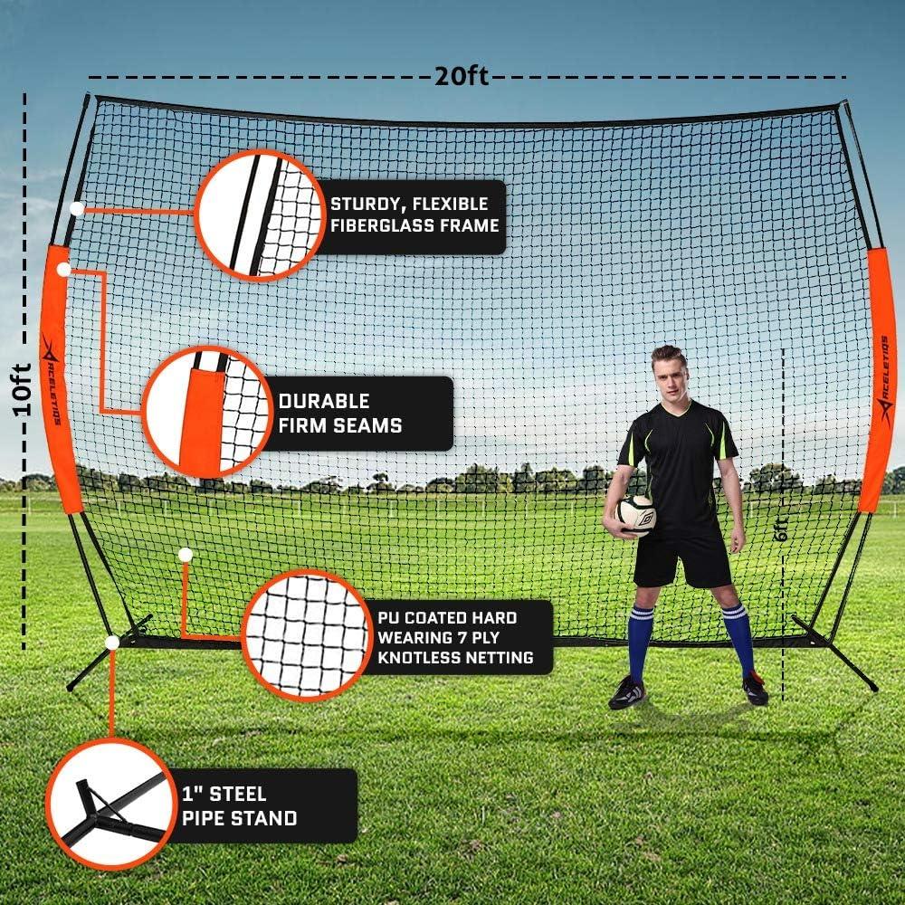 Red de Lacrosse Backstop ACELETIQS Rampart XL 6.1x3.0m