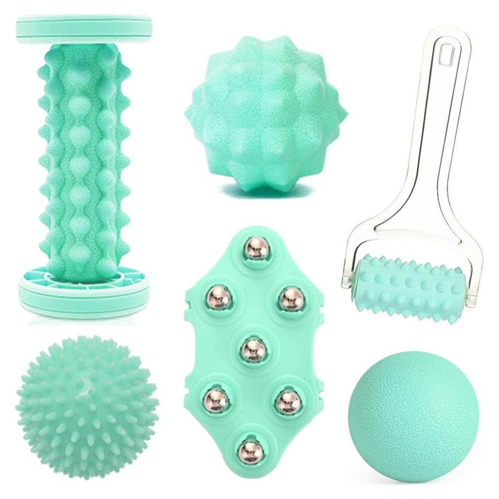 Juego de Masaje para Pies EASJOY 6 en 1 - Alivio Fascitis Plantar