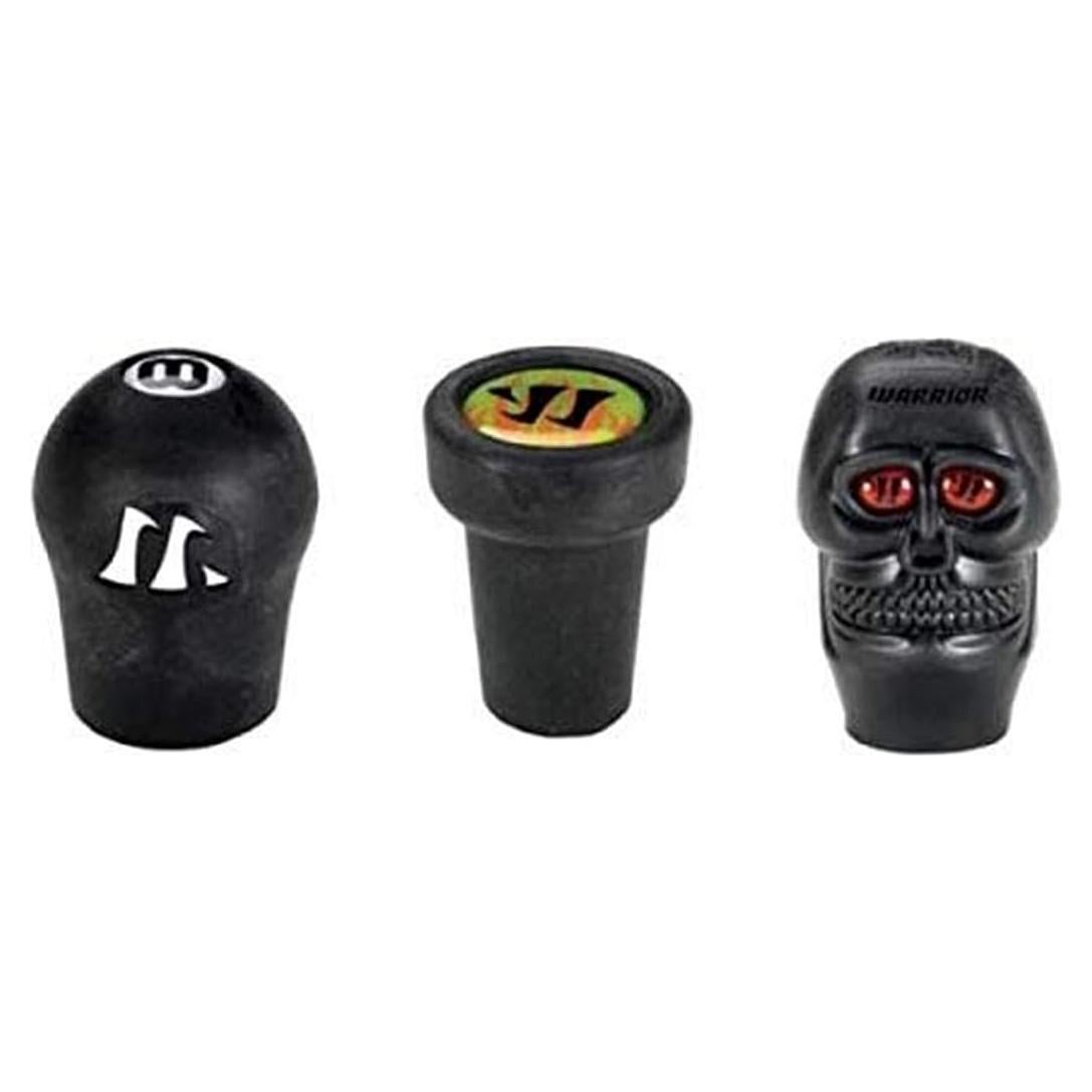 Tapa de Extremo Warrior Rowdy 3-Pack Lacrosse Negro