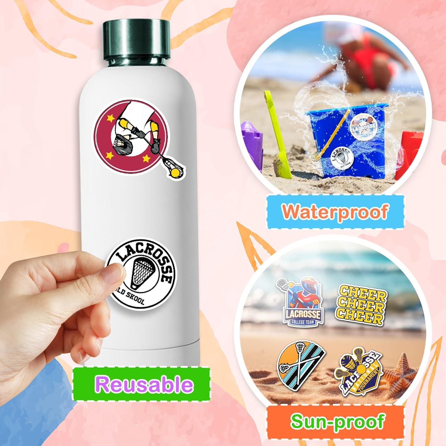 Pegatinas de Vinilo Lacrosse BETANAS - 50 PCS Impermeables