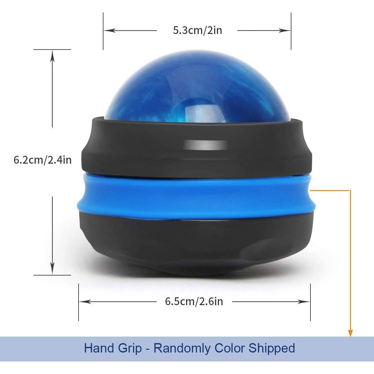 Bola de Masaje Coolrunner QT - Paquete de 2, 12cm, Azul y Morado