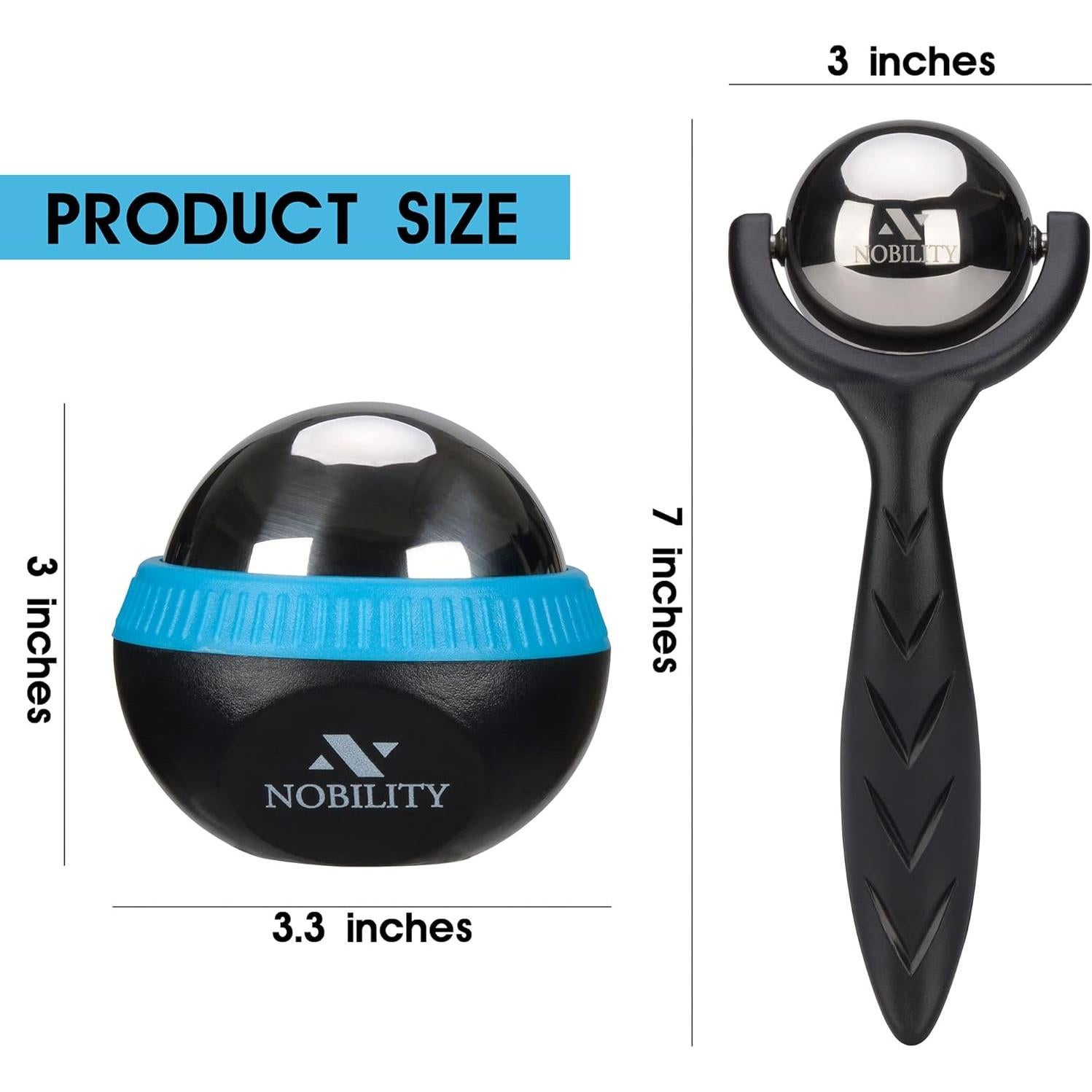 Rodillo de Masaje Nobility - Frío y Calor, Alivio Muscular