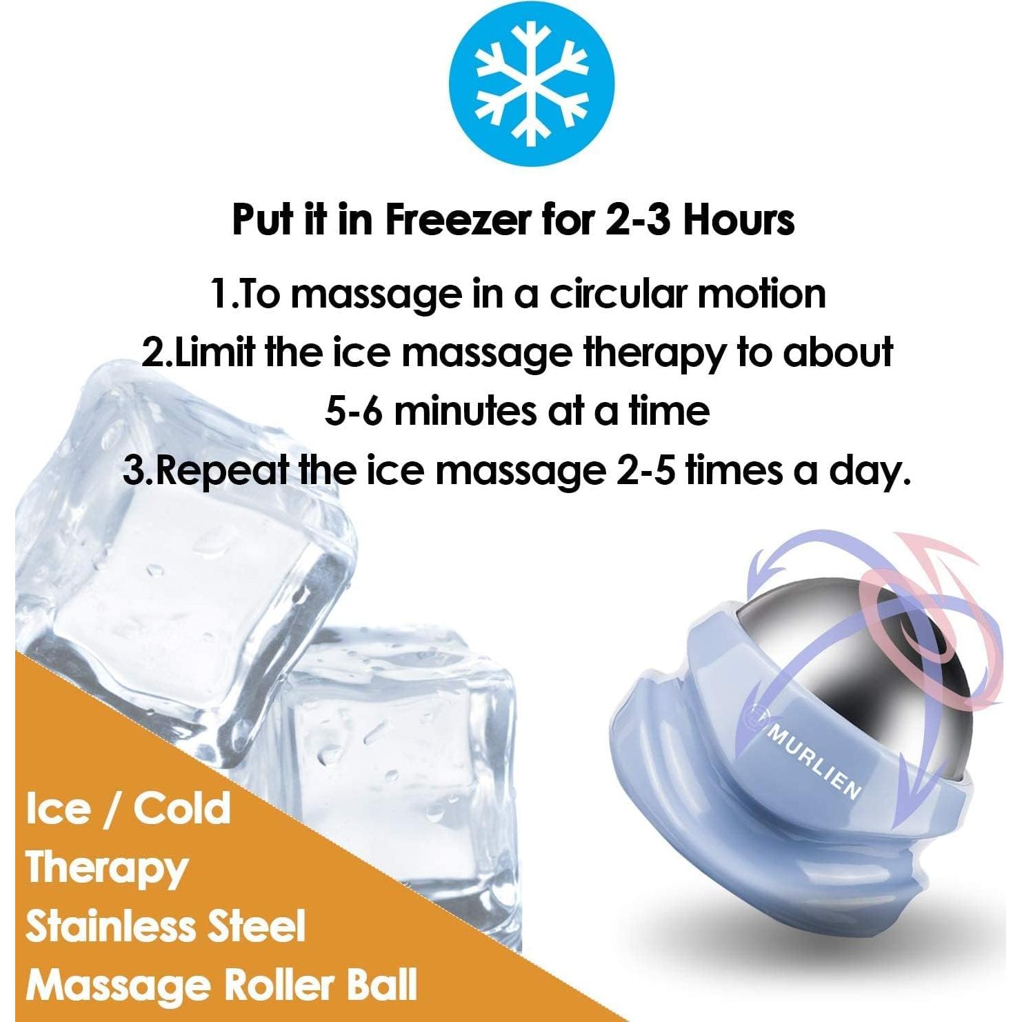 Rodillo de Masaje Terapia Fría MURLIEN 6.5cm Alivio Muscular