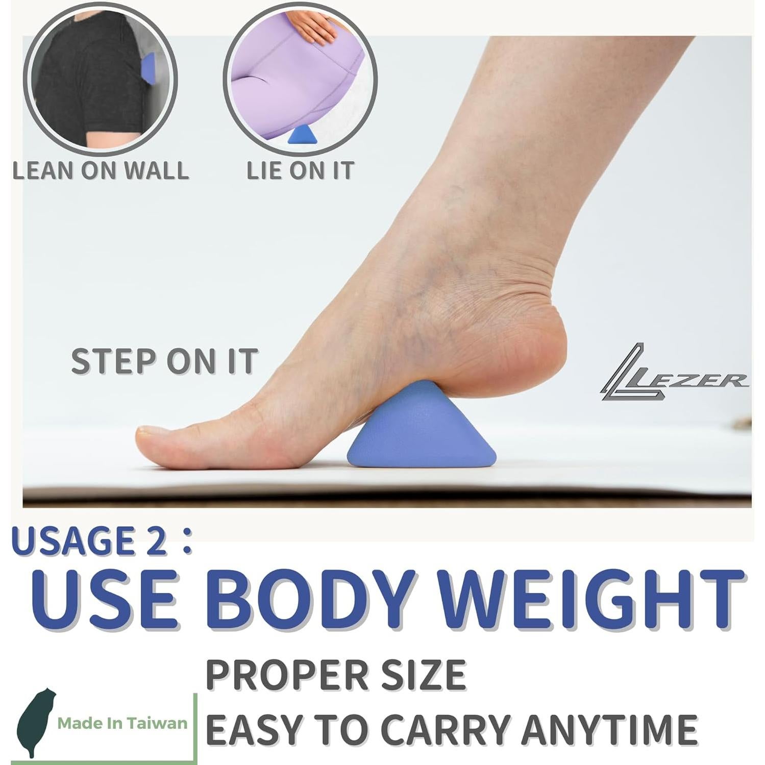 Bola de Masaje Manual LEZER M20-B, Alivio Miofascial 7.5 cm