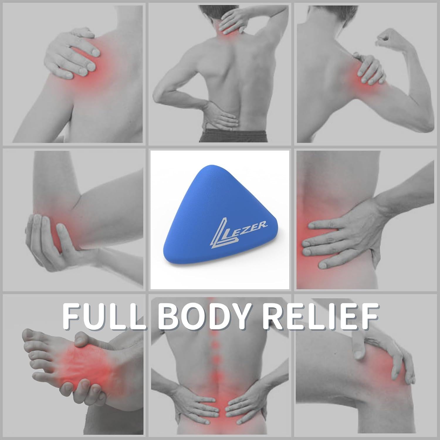 Bola de Masaje Manual LEZER M20-B, Alivio Miofascial 7.5 cm