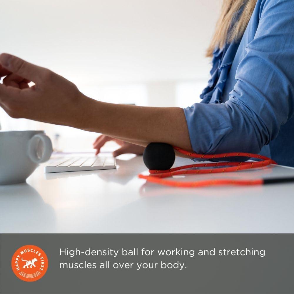 Pelota de masaje Tiger Tail 1.7 cm con cuerda de 127 cm