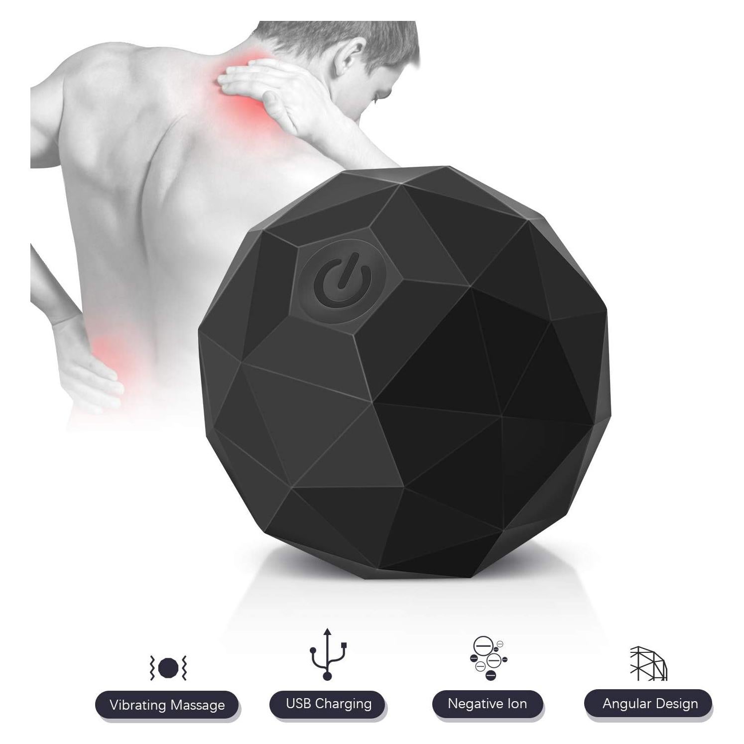 Bola de Masaje Vibrante MEXITOP 2 Velocidades para Recuperación