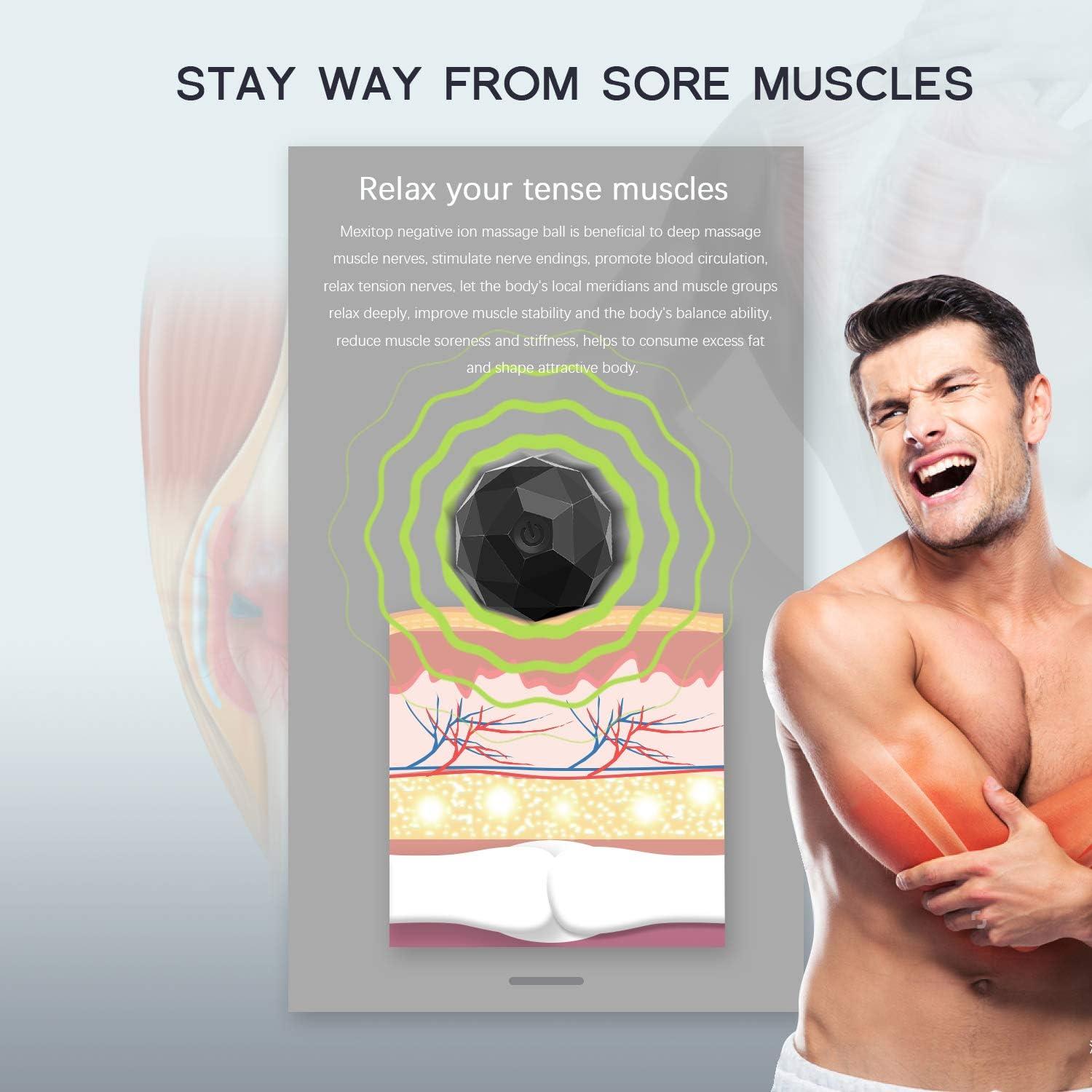 Bola de Masaje Vibrante MEXITOP 2 Velocidades para Recuperación