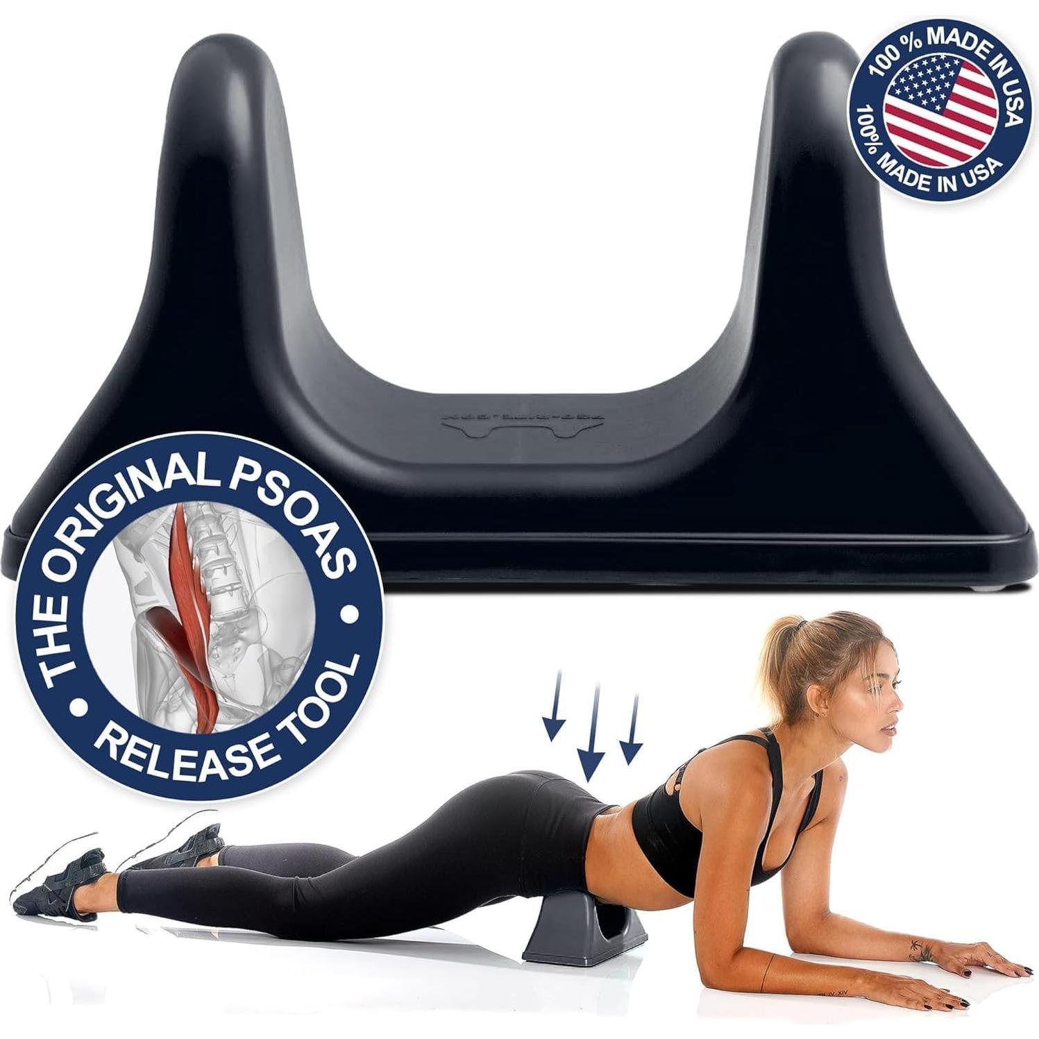 PSO-RITE Herramienta de Masaje Psoas y Tejido Profundo - Negro