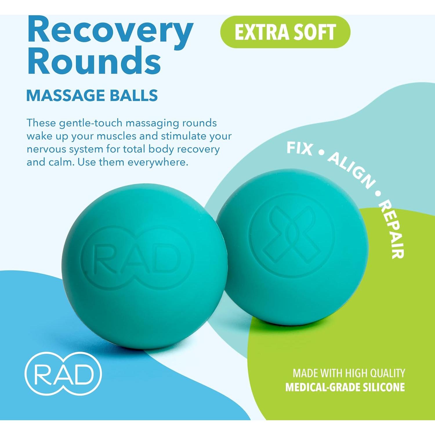 Pelotas de Masaje RAD Recovery Rounds - 2 Unidades Suaves