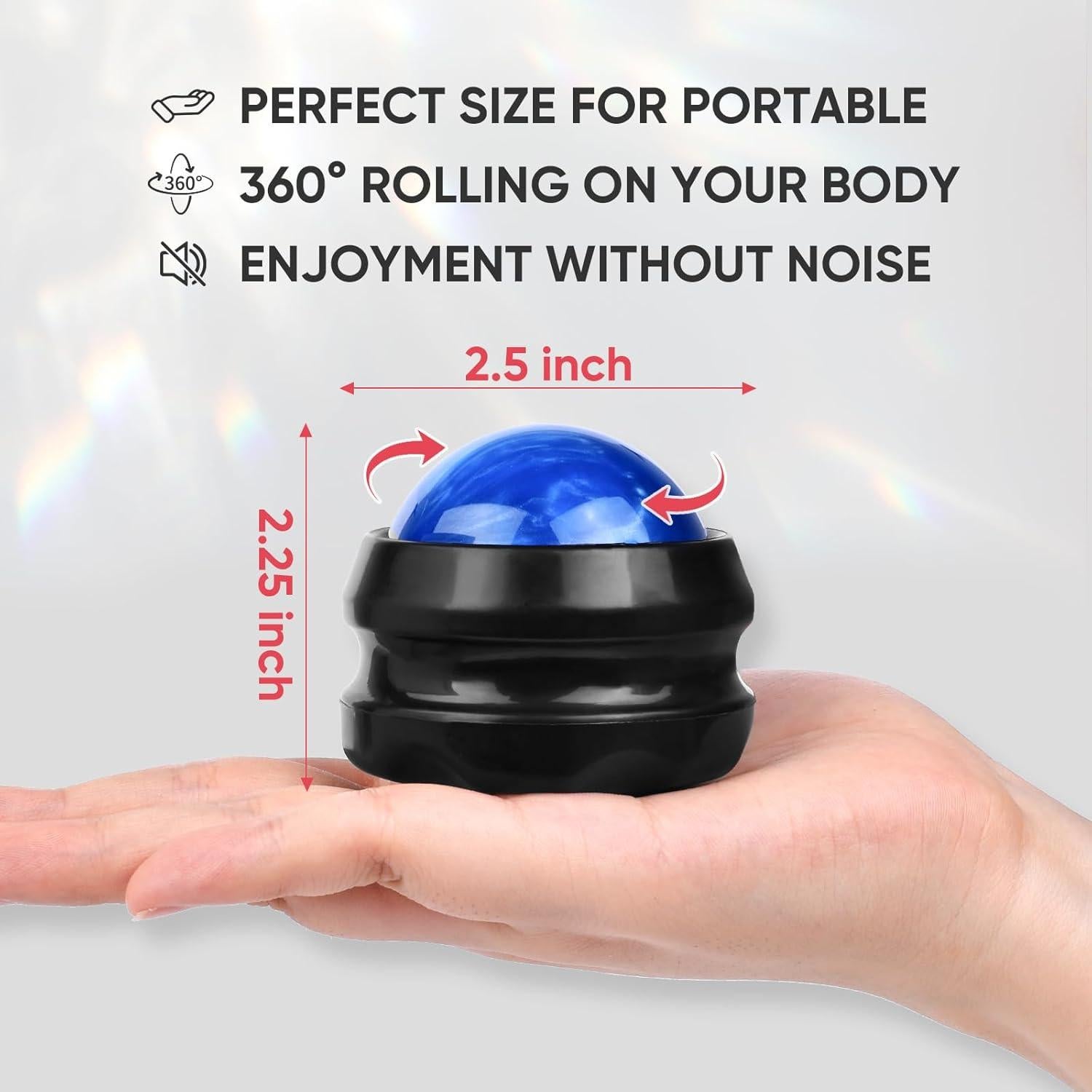 Juego de 5 Bolas de Masaje OAKDOLCHE - Alivio Muscular Ergonómico