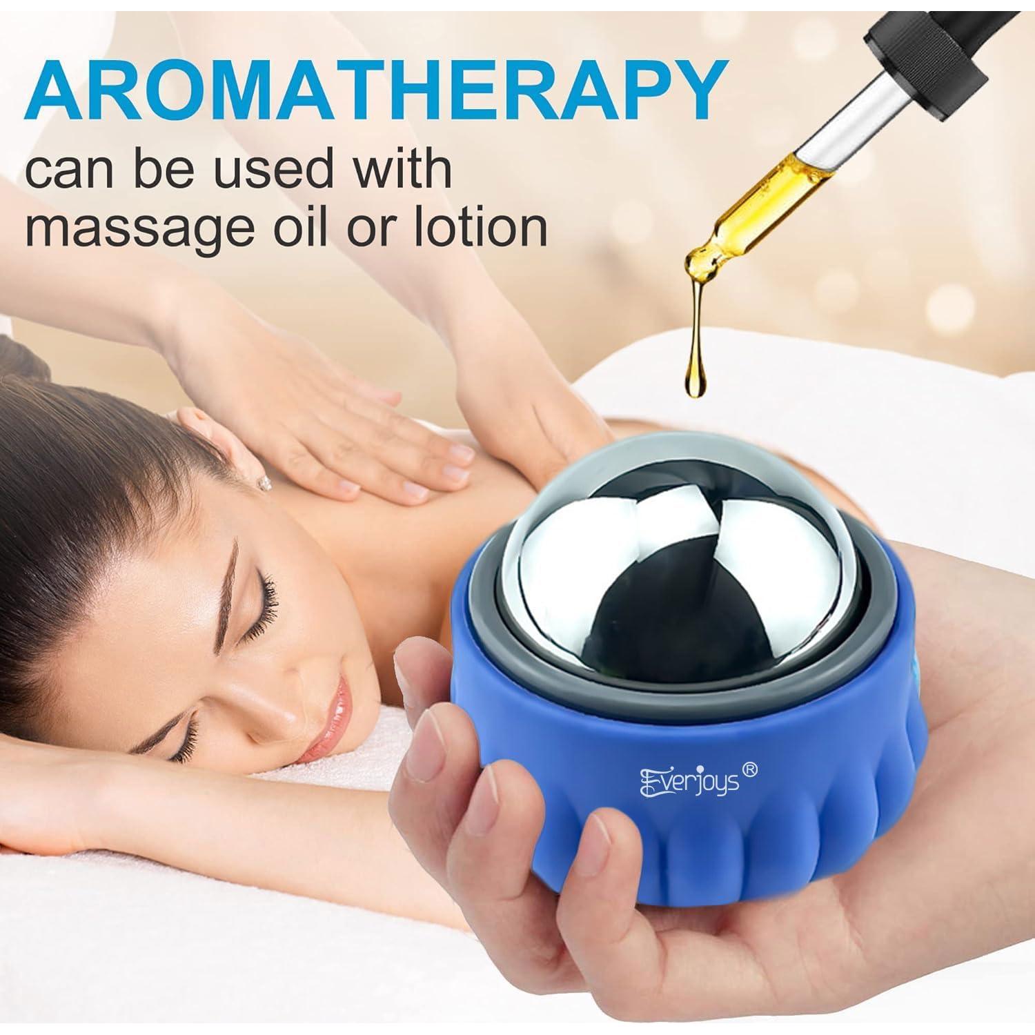 Rodillo de Masaje Everjoys Terapia Fría y Caliente 8cm Azul