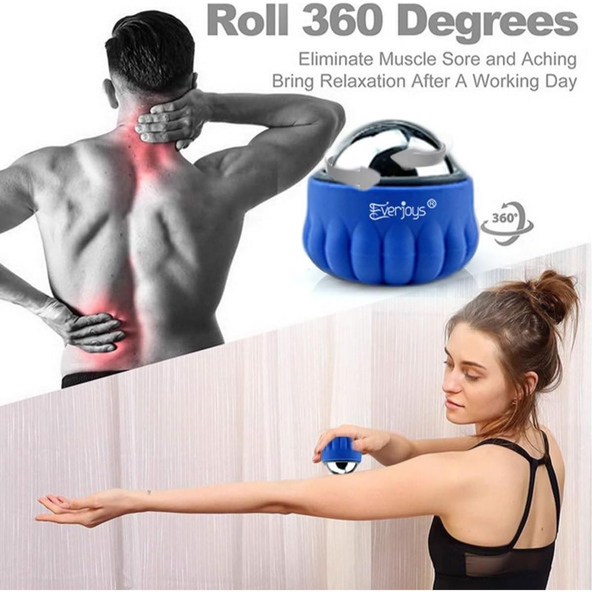 Rodillo de Masaje Everjoys Terapia Fría y Caliente 8cm Azul