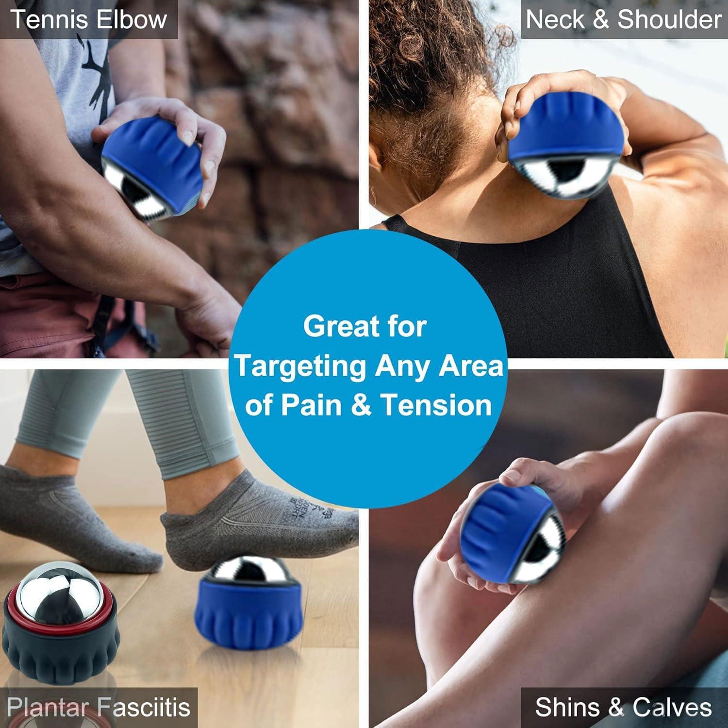 Rodillo de Masaje Everjoys Terapia Fría y Caliente 8cm Azul