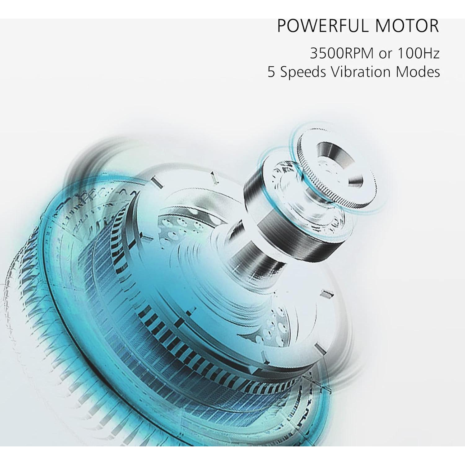 Mini Bola de Masaje Vibrante Maxgia 5 Velocidades Gris