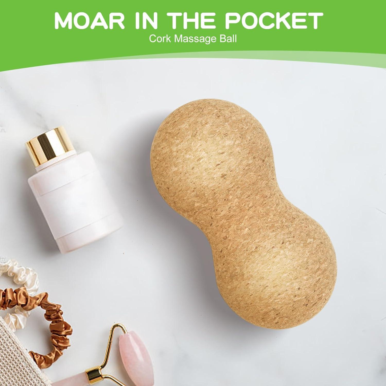 Bola de Masaje de Corcho YiePhiot 12.5cm para Liberación Muscular