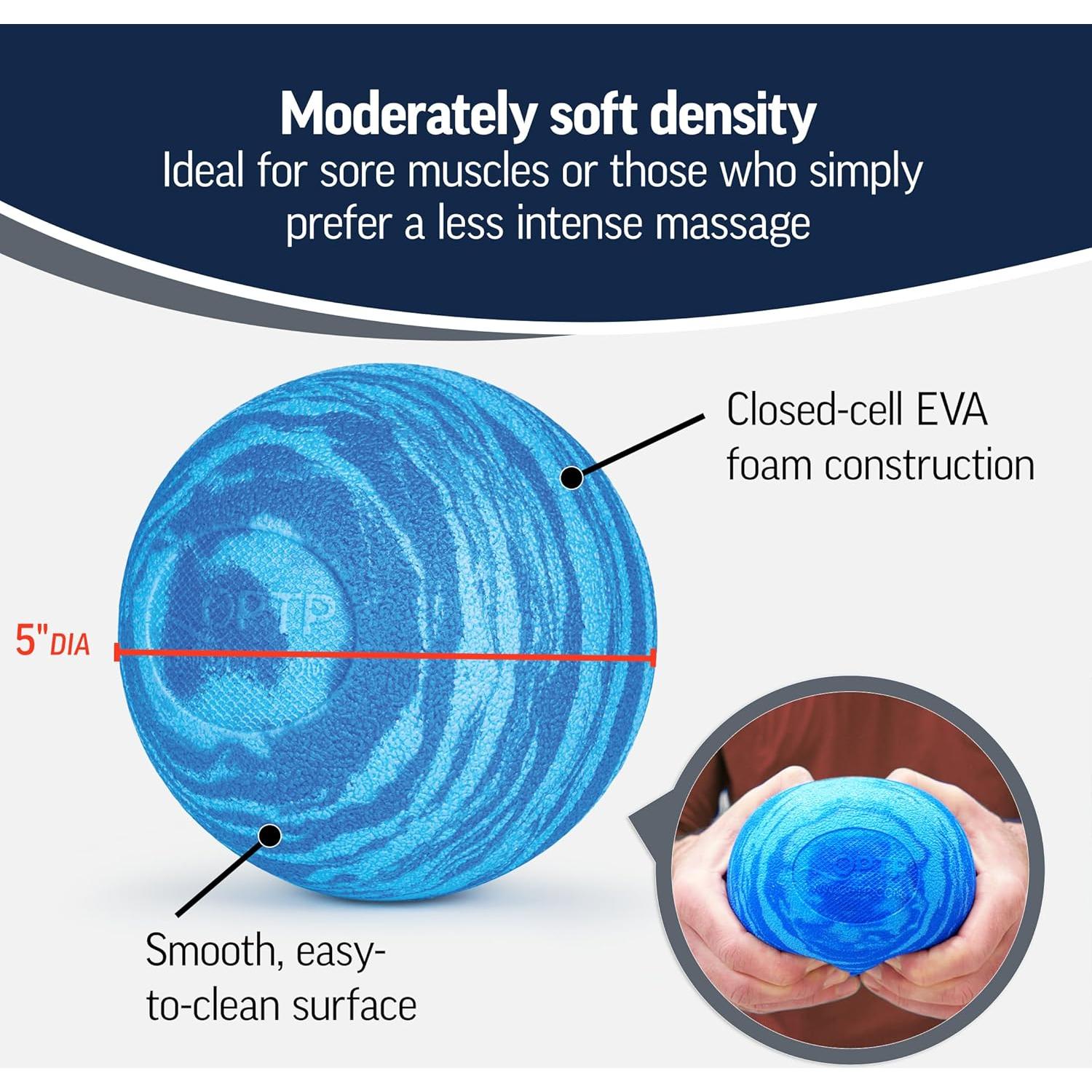 Bola de Masaje Suave OPTP PRO 12.7 cm para Alivio Muscular