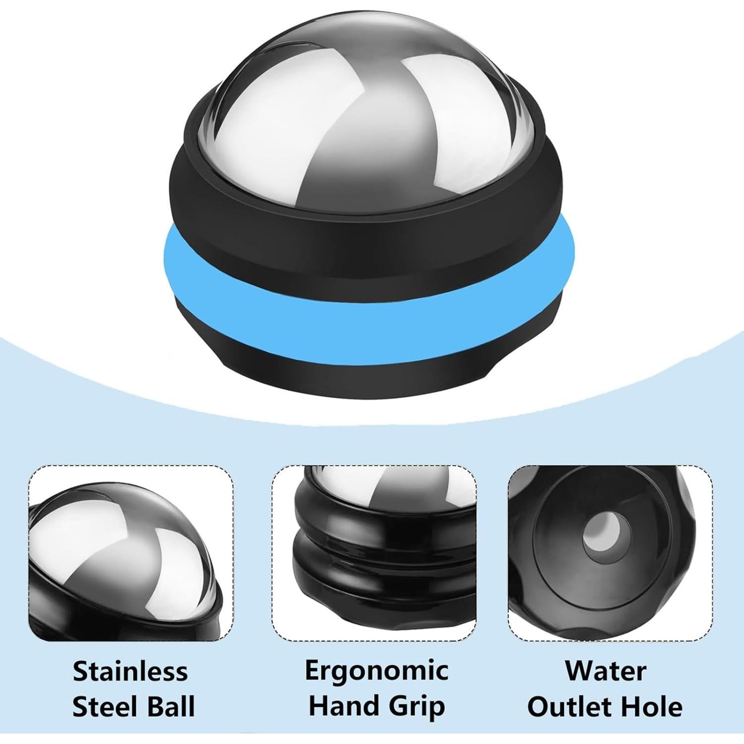 Bola de Masaje Fría YOTOME AMQ-1, Alivio Muscular 6.6cm