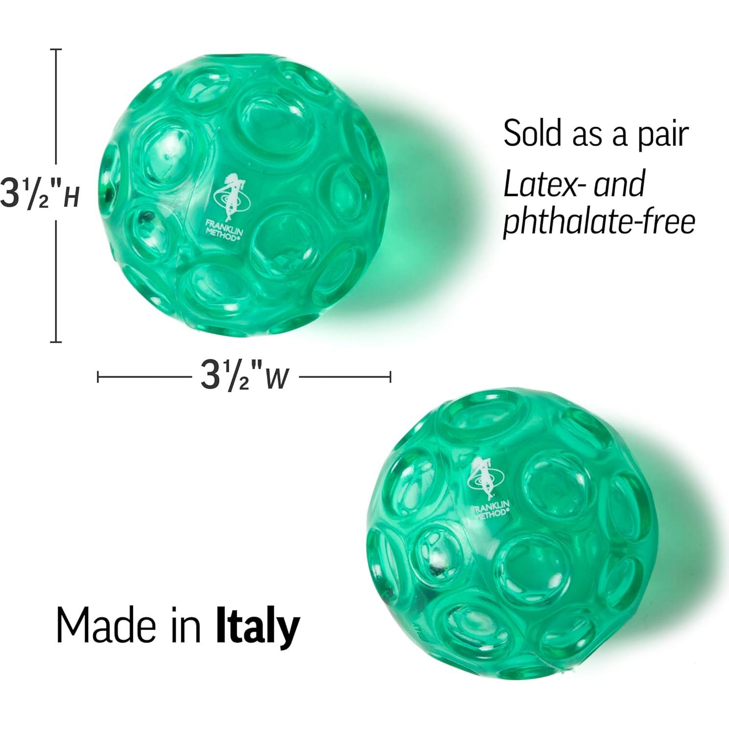 Conjunto de Pelotas de Masaje Texturizadas OPTP - 2 Unidades 8.9 cm