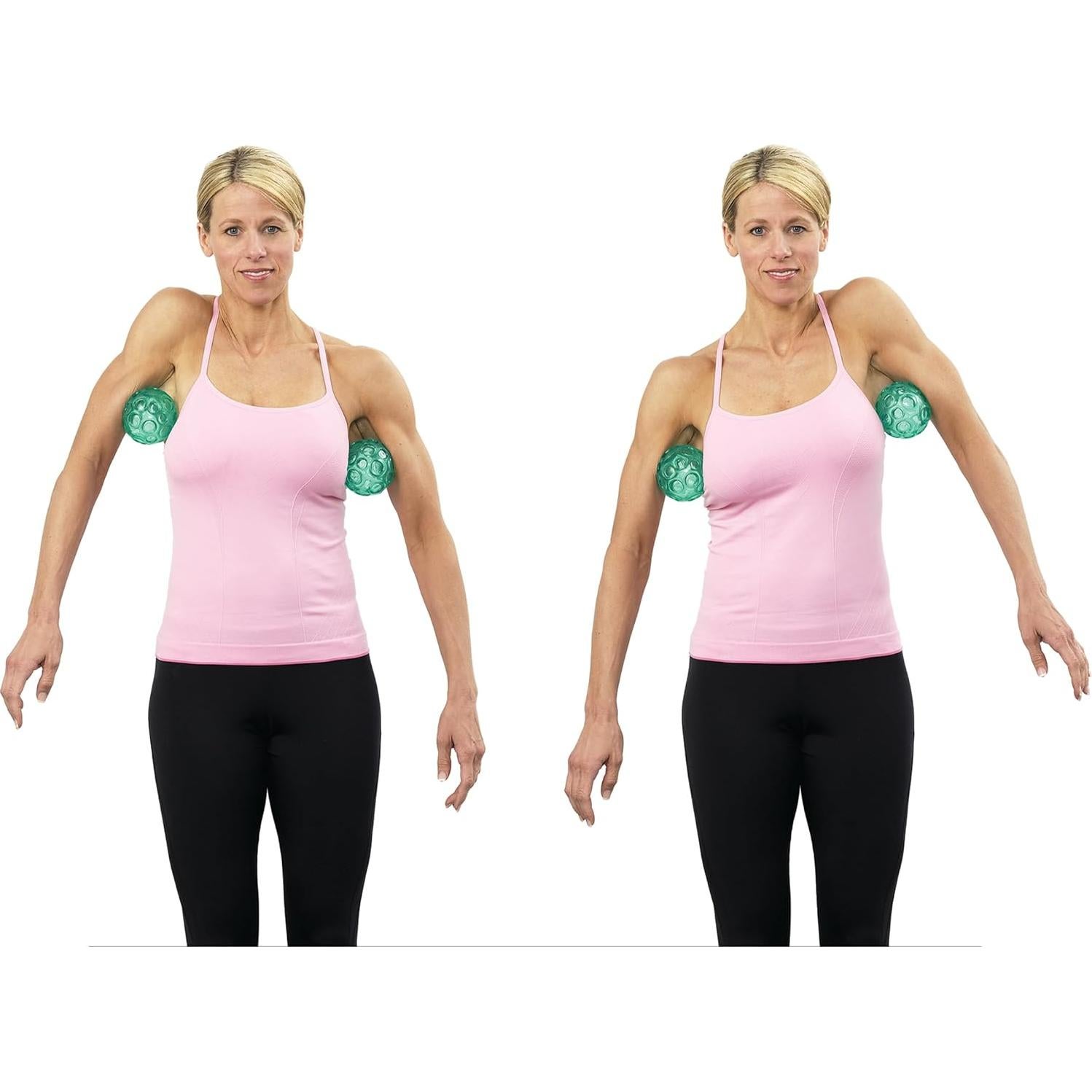 Conjunto de Pelotas de Masaje Texturizadas OPTP - 2 Unidades 8.9 cm