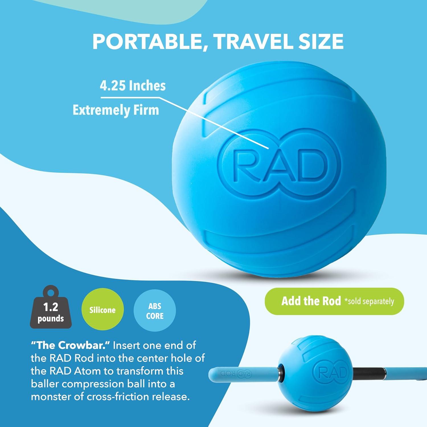 Pelota de Masaje RAD Atom - Liberación Miofascial 10.8 cm