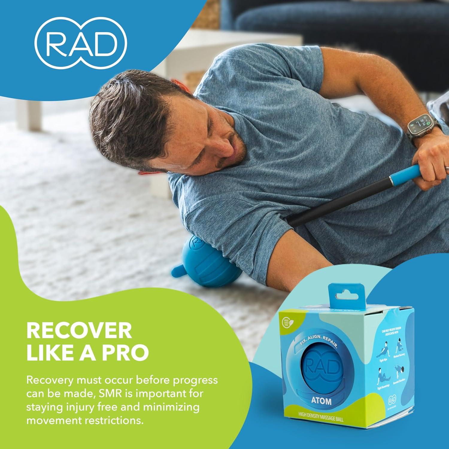 Pelota de Masaje RAD Atom - Liberación Miofascial 10.8 cm