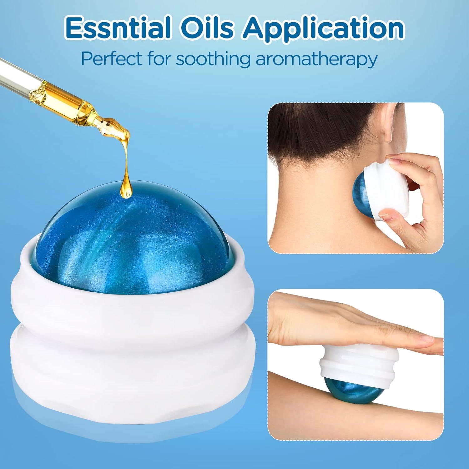 Bola de Masaje YESMET Azul para Alivio Muscular y Articular