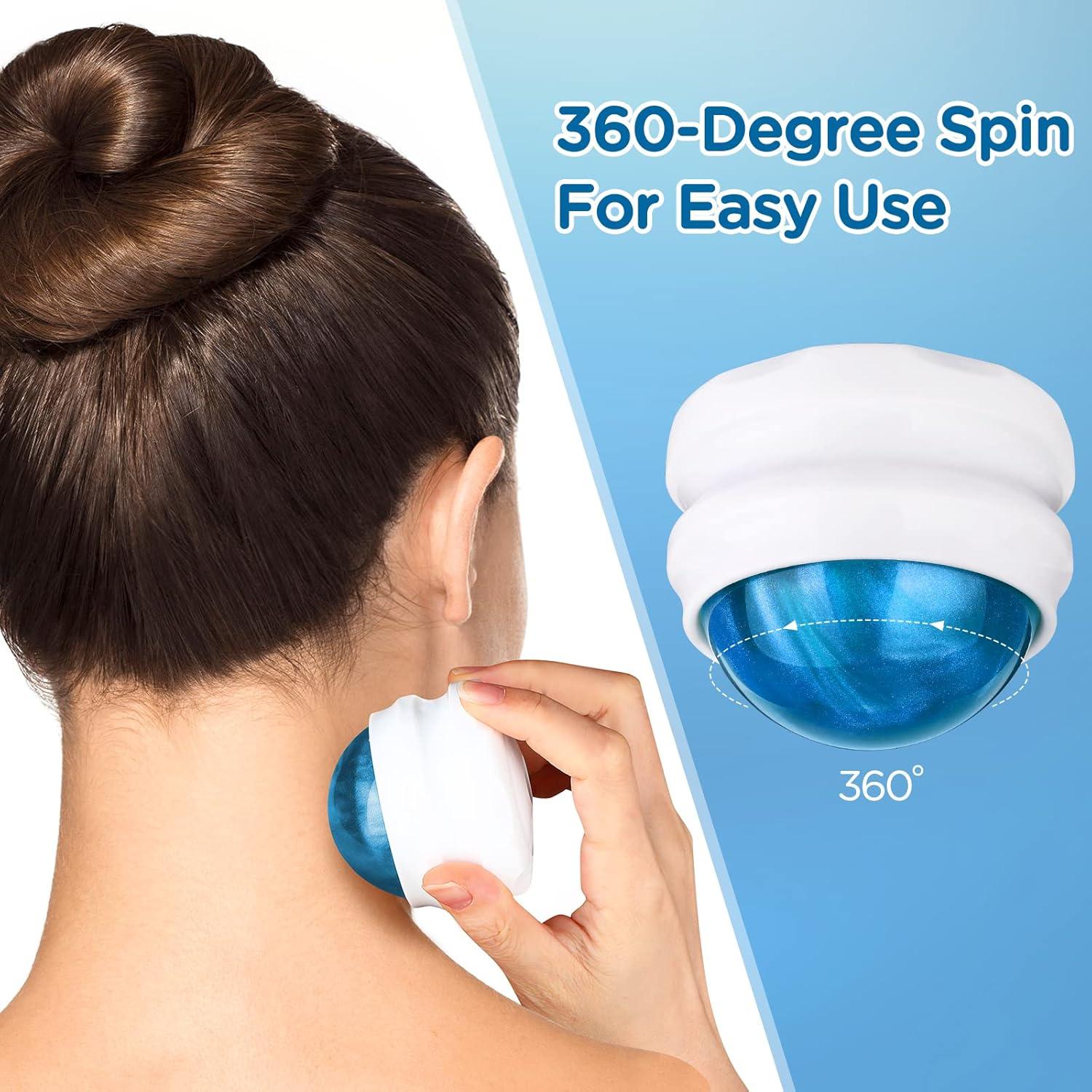 Bola de Masaje YESMET Azul para Alivio Muscular y Articular