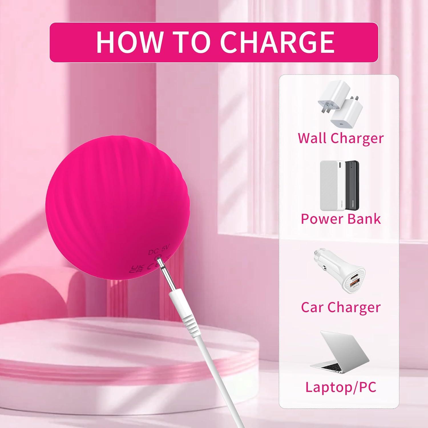 Bola de Masaje Eléctrica Kelemeida K-001-A, 10 Modos, IPX7