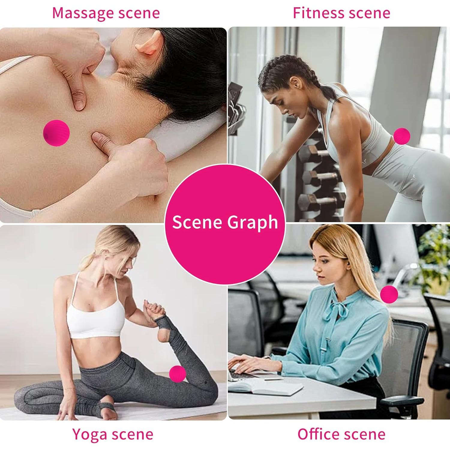 Bola de Masaje Eléctrica Kelemeida K-001-A, 10 Modos, IPX7