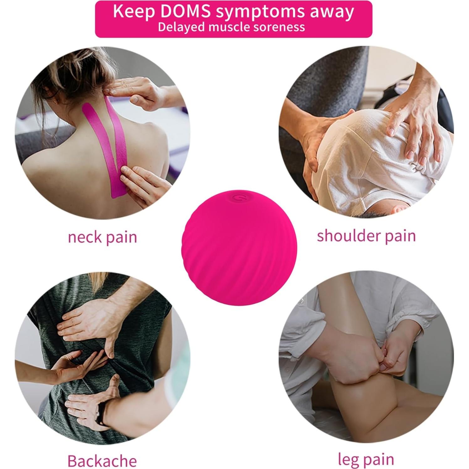 Bola de Masaje Eléctrica Kelemeida K-001-A, 10 Modos, IPX7