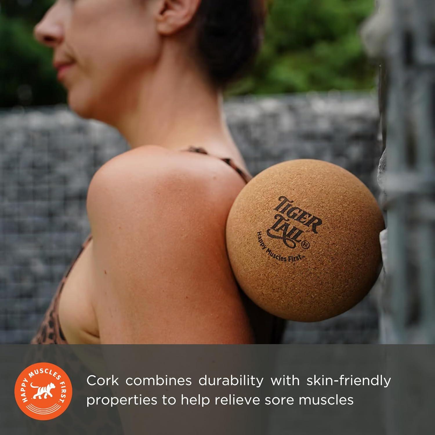 Pelota de Masaje Tiger Tail ReGreen 5.0 de Corcho - Alivio Muscular