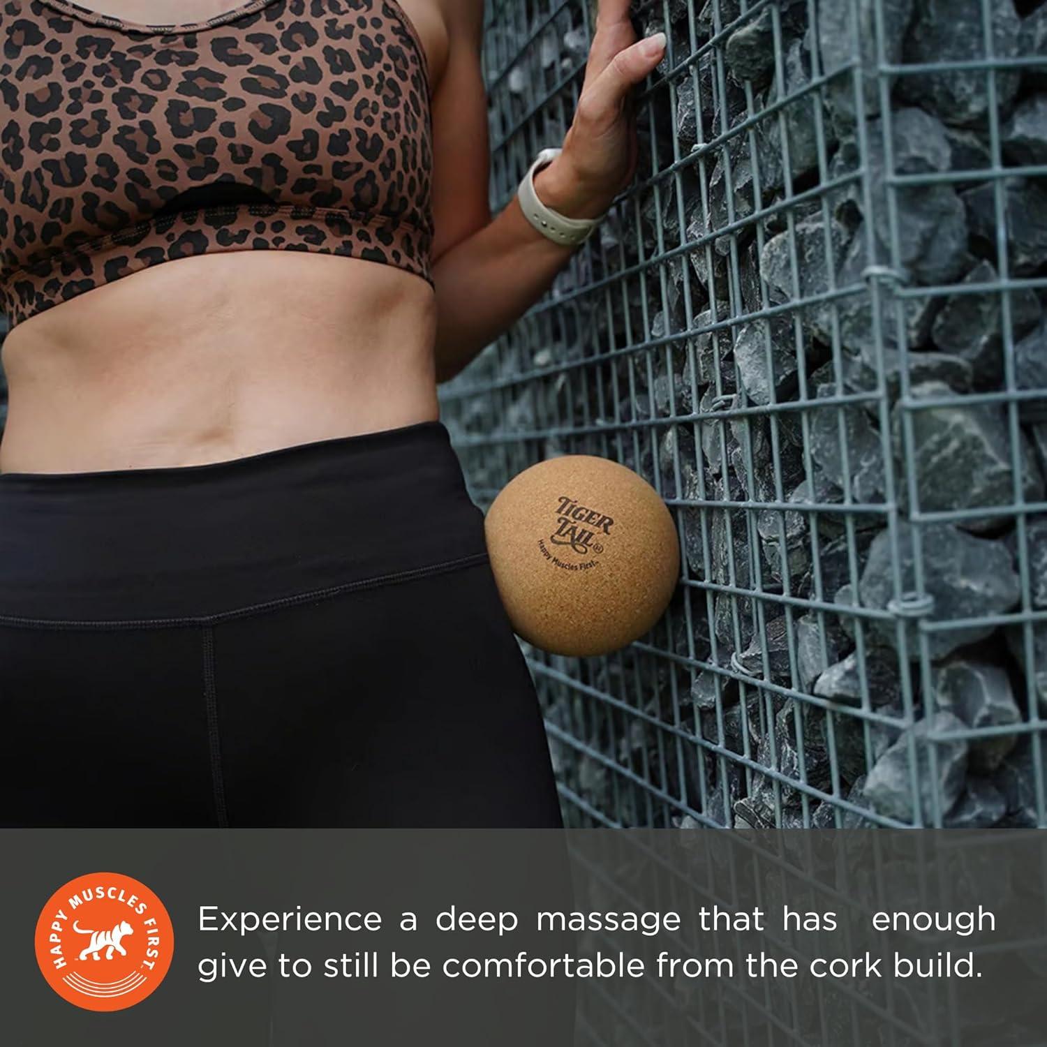 Pelota de Masaje Tiger Tail ReGreen 5.0 de Corcho - Alivio Muscular